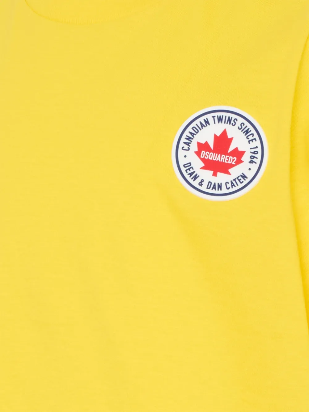Dsquared2 Short-sleeve Logo T-shirt In Yellow