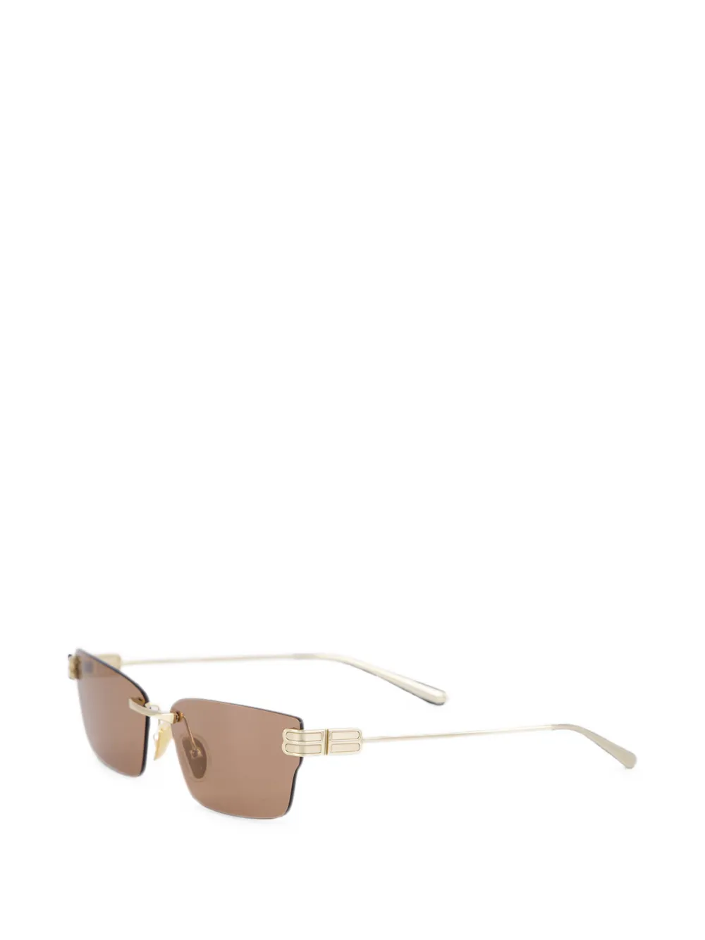 Balenciaga Eyewear Gossip zonnebril met BB-logo Bruin