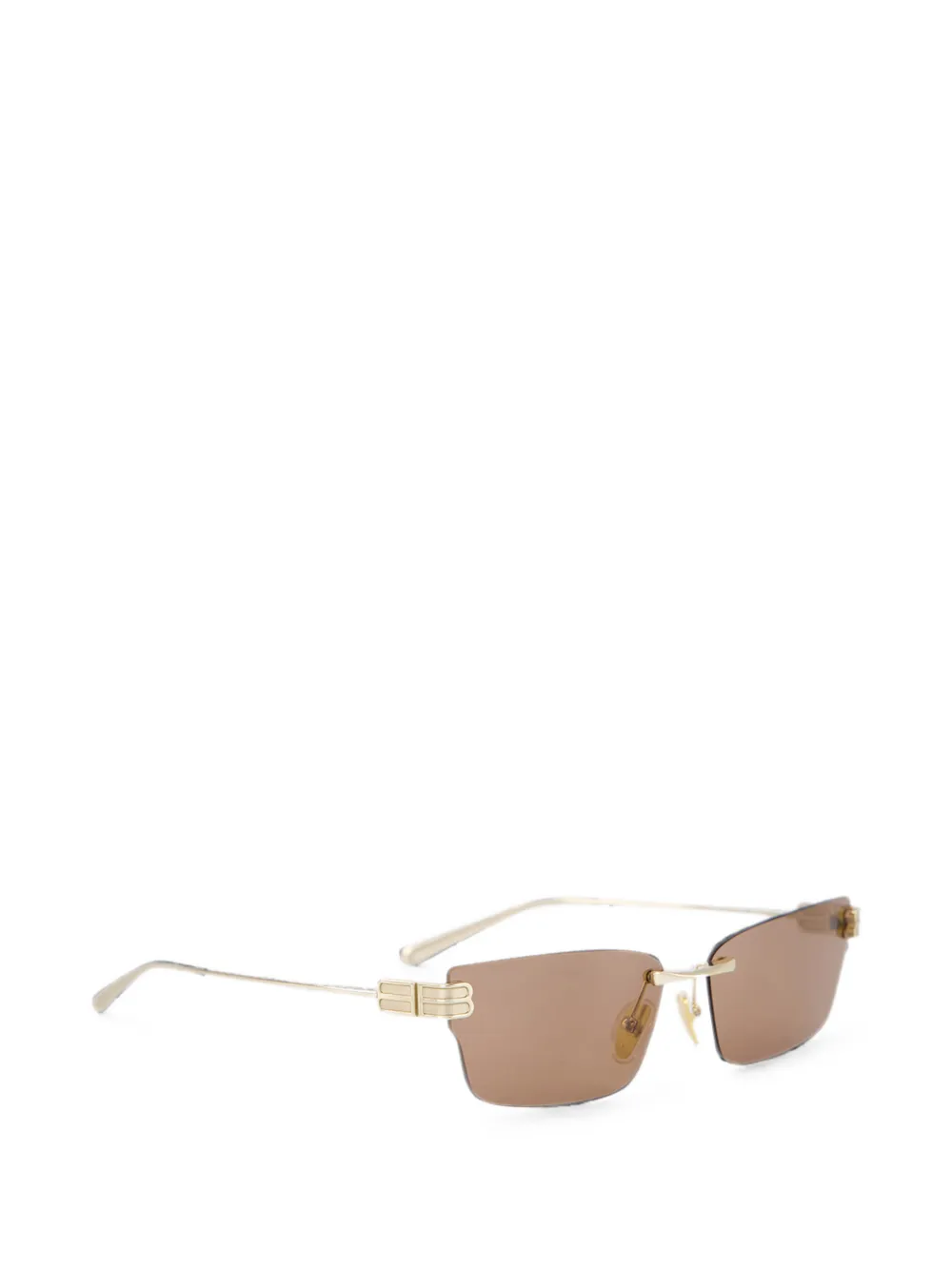 Balenciaga Eyewear Gossip zonnebril met BB-logo Bruin