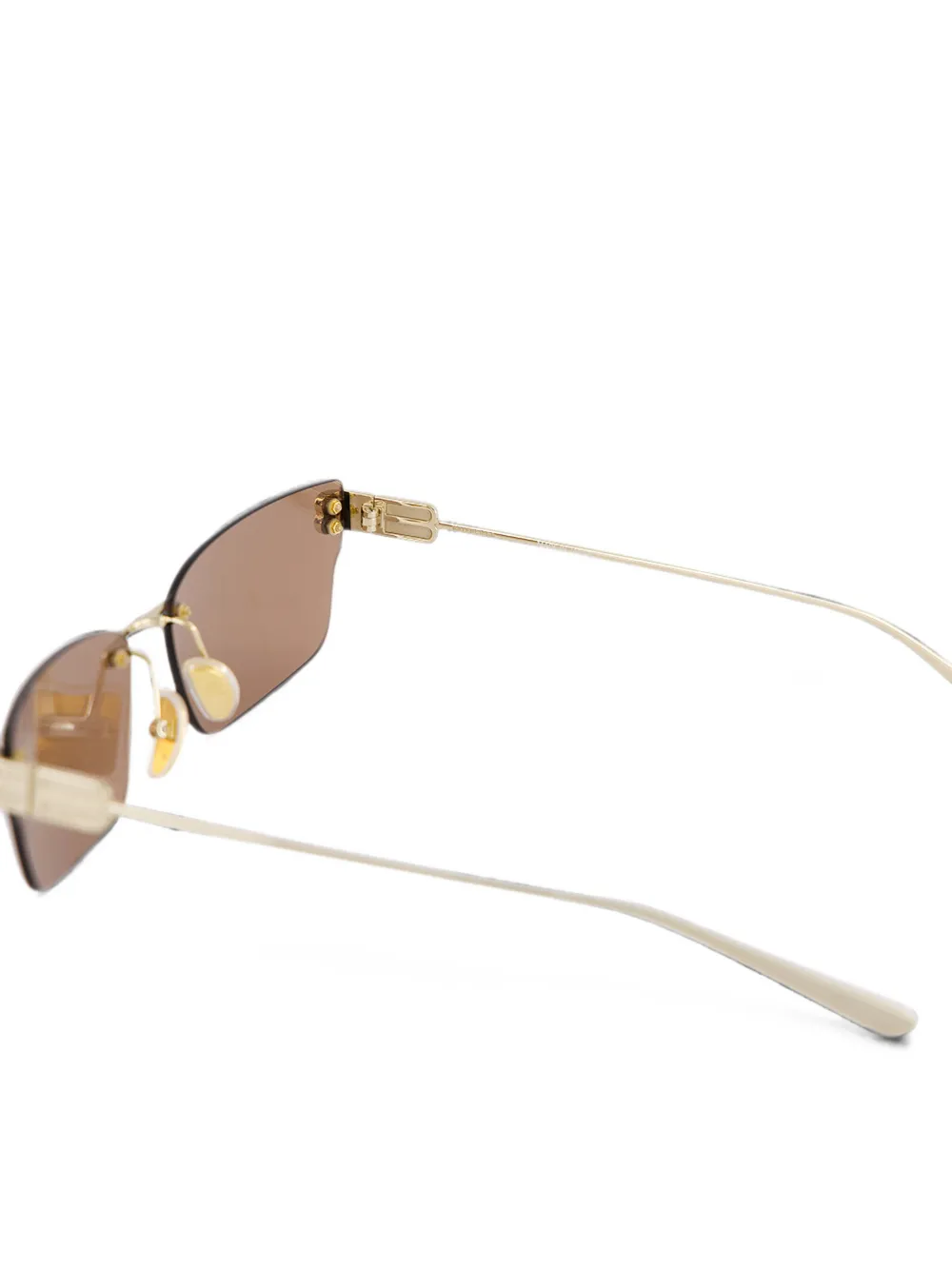 Balenciaga Eyewear Gossip zonnebril met BB-logo Bruin