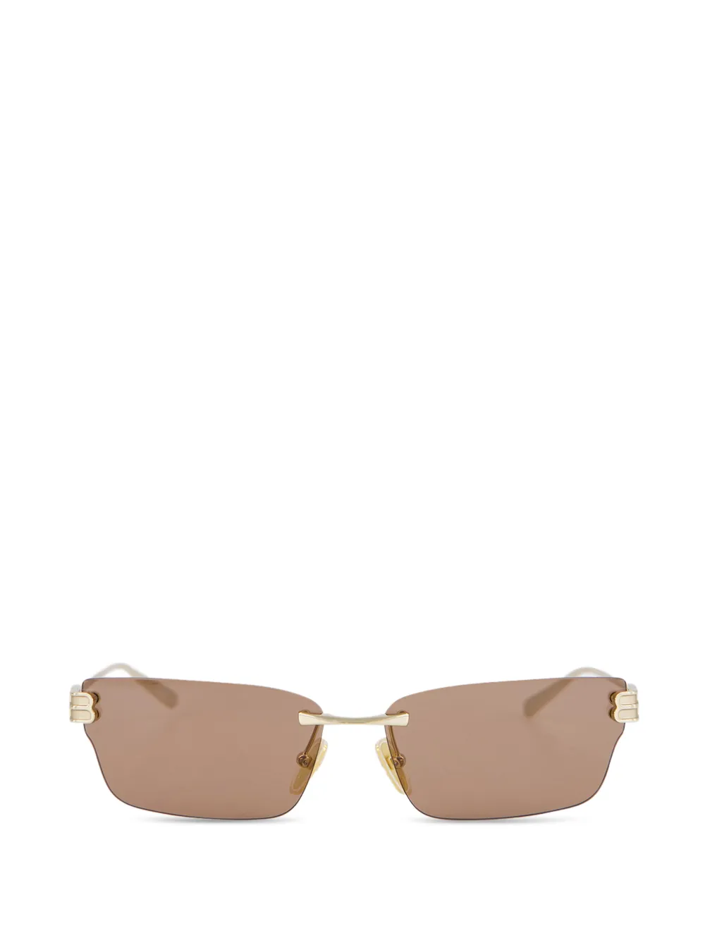 Balenciaga Eyewear Gossip BB logo sunglasses - Marrone