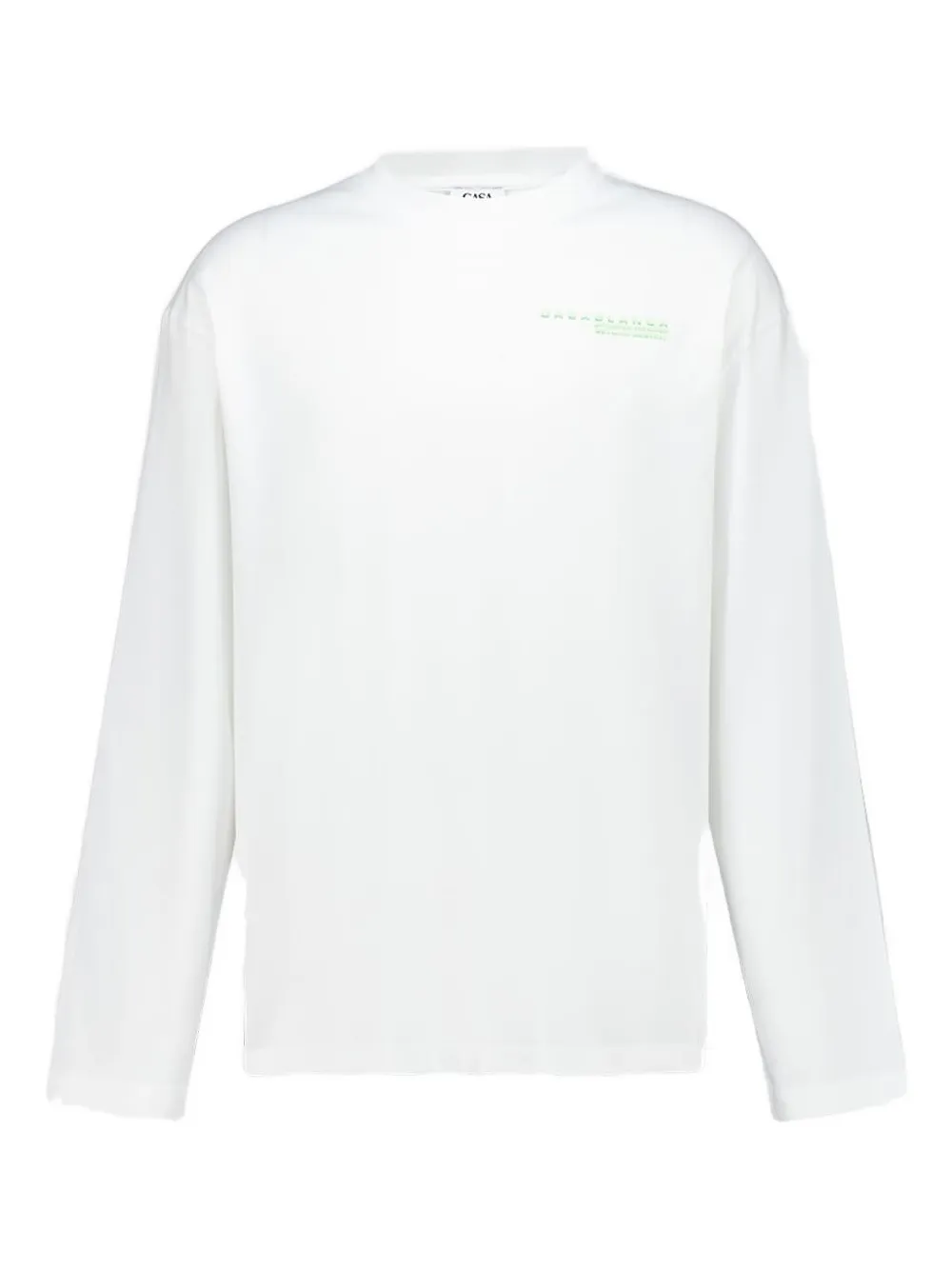 Casablanca orchid-print long-sleeved T-shirt - Bianco