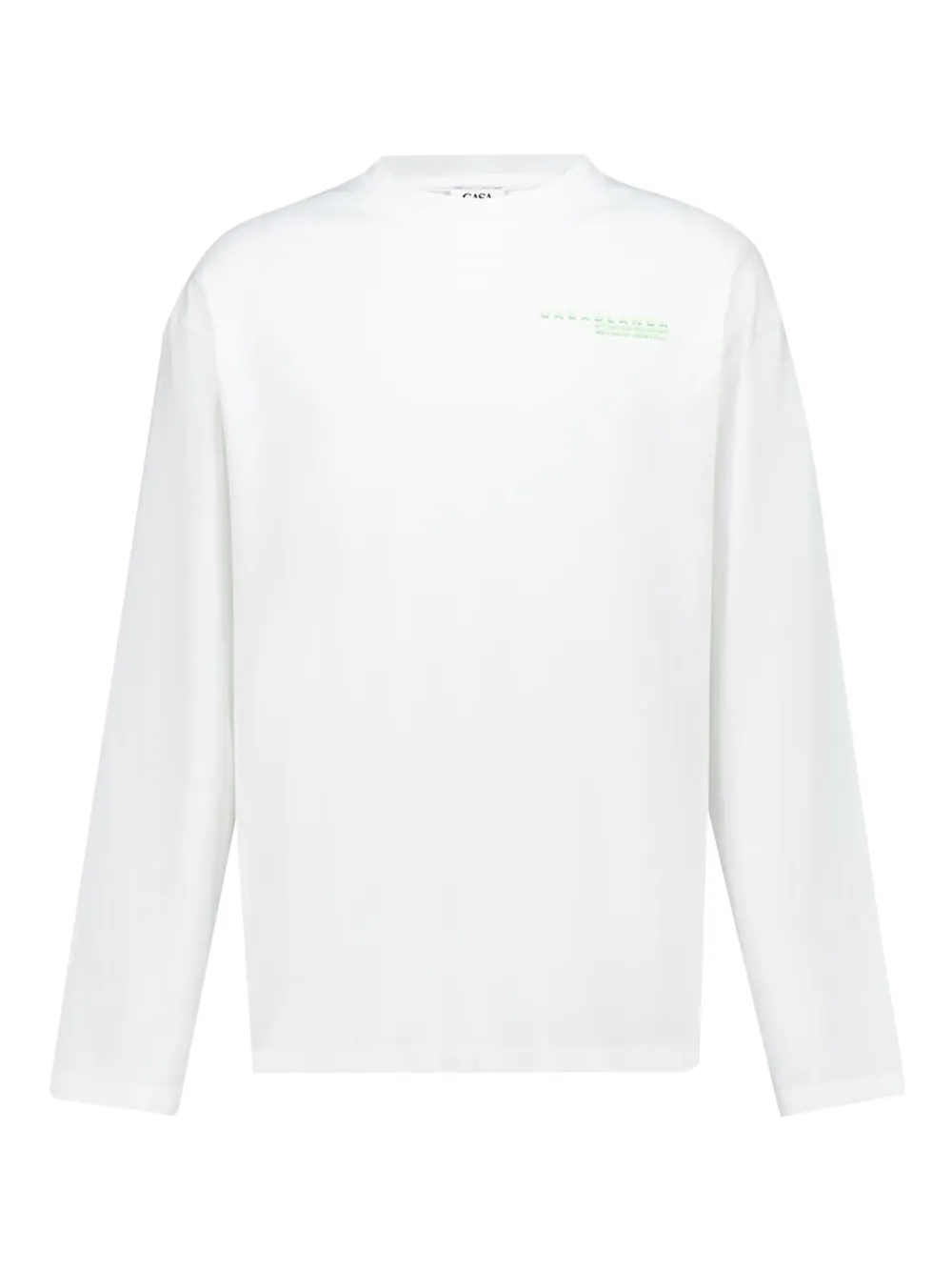 Casablanca orchid-print long-sleeved T-shirt - Bianco