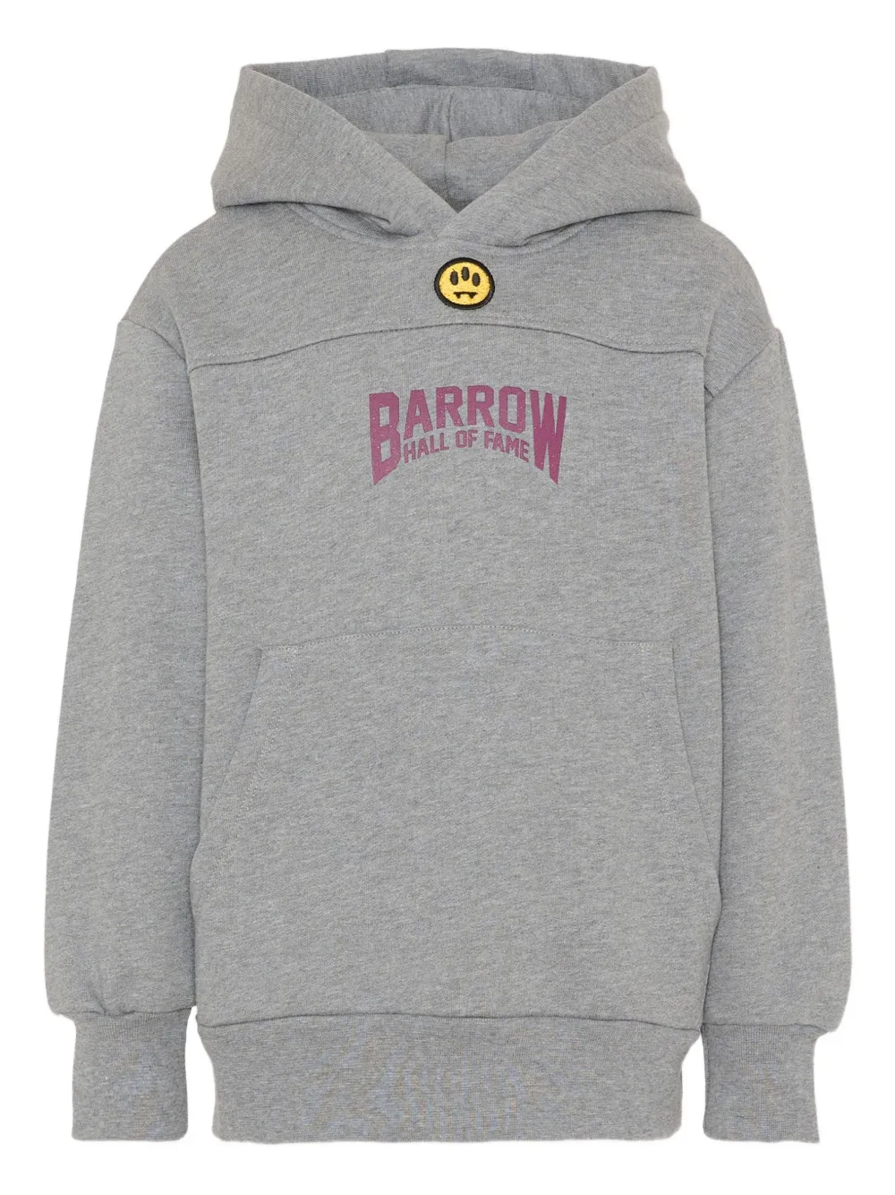 Barrow kids logo-print hoodie - Grigio