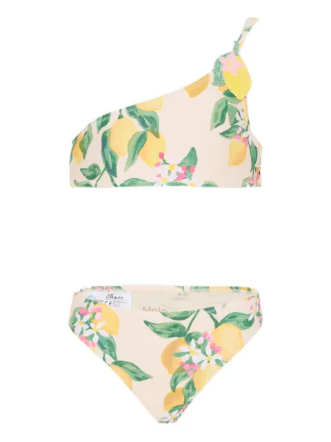 Molo Naja one-shoulder floral bikini