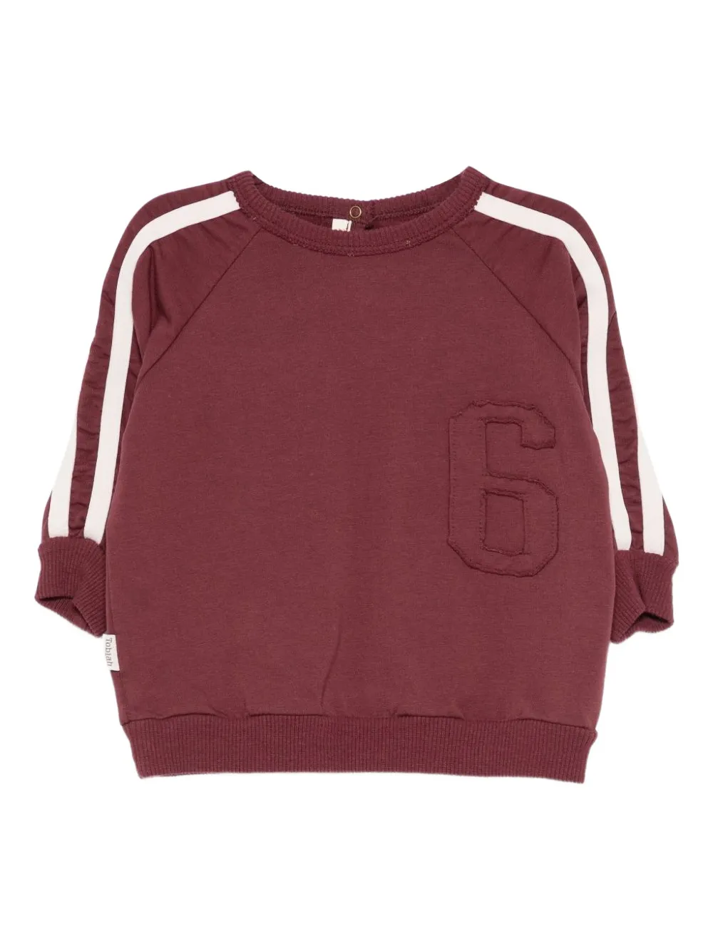 Zhoe & Tobiah Stripe-detail Sweatshirt In Brown