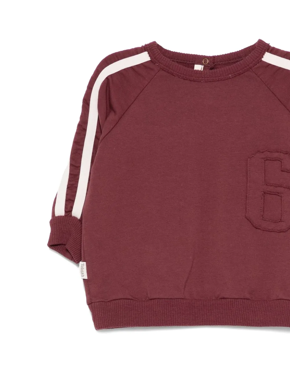 Zhoe & Tobiah Stripe-detail Sweatshirt In Brown