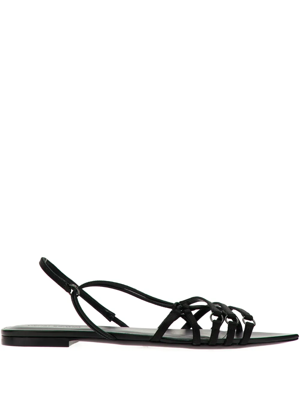Nensi Dojaka Pointed-toe Flat Sandals In Black