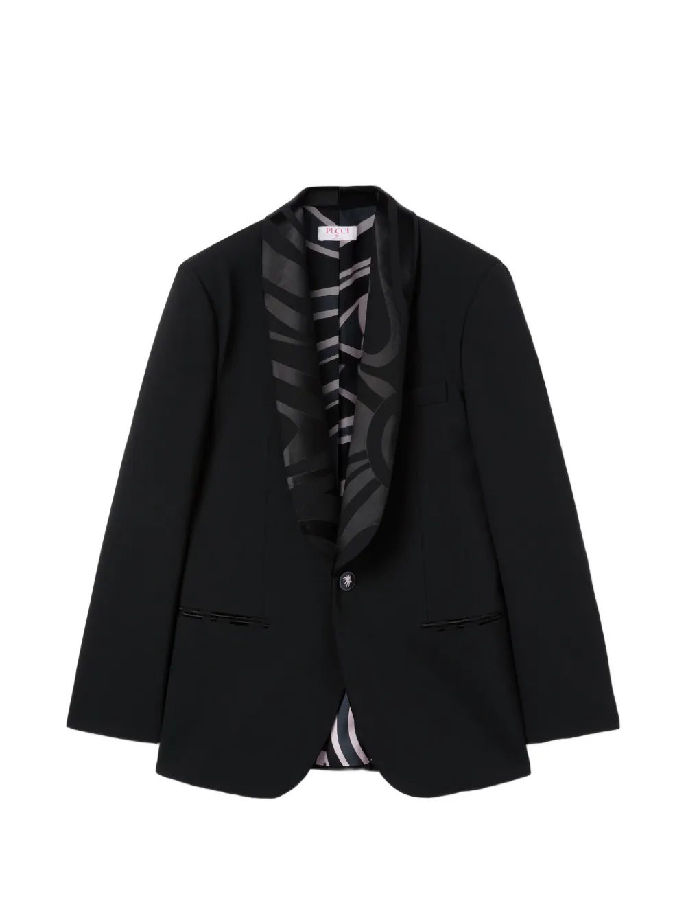 PUCCI Blazer met enkele rij knopen Zwart