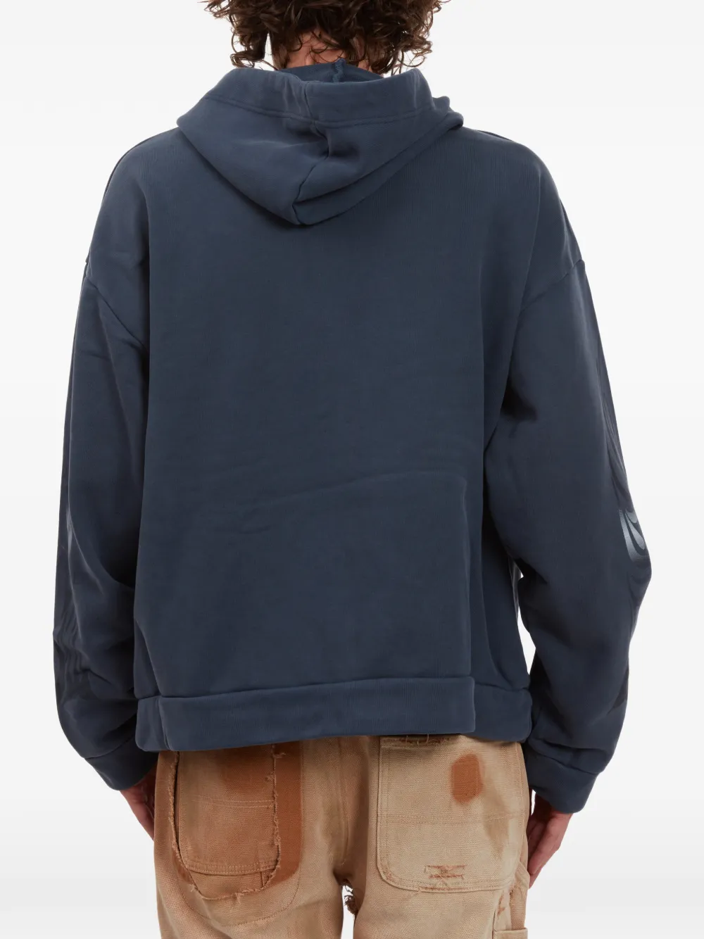 Who Decides War Hoodie met grafische rits Blauw