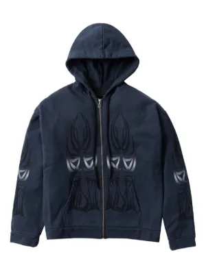 CORTEIZ x Island Puff Print Zip Hoodie | Blue | FARFETCH CA