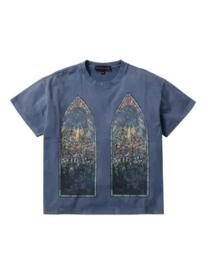 SAINT MXXXXXX x Denim Tears logo-print T-shirt | Black | FARFETCH