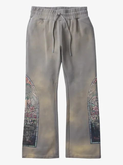 Who Decides War graphic track pants