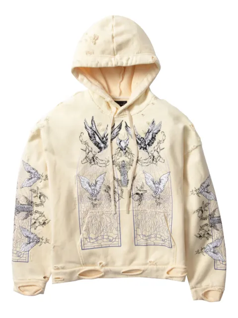 Who Decides War hoodie à effet usé