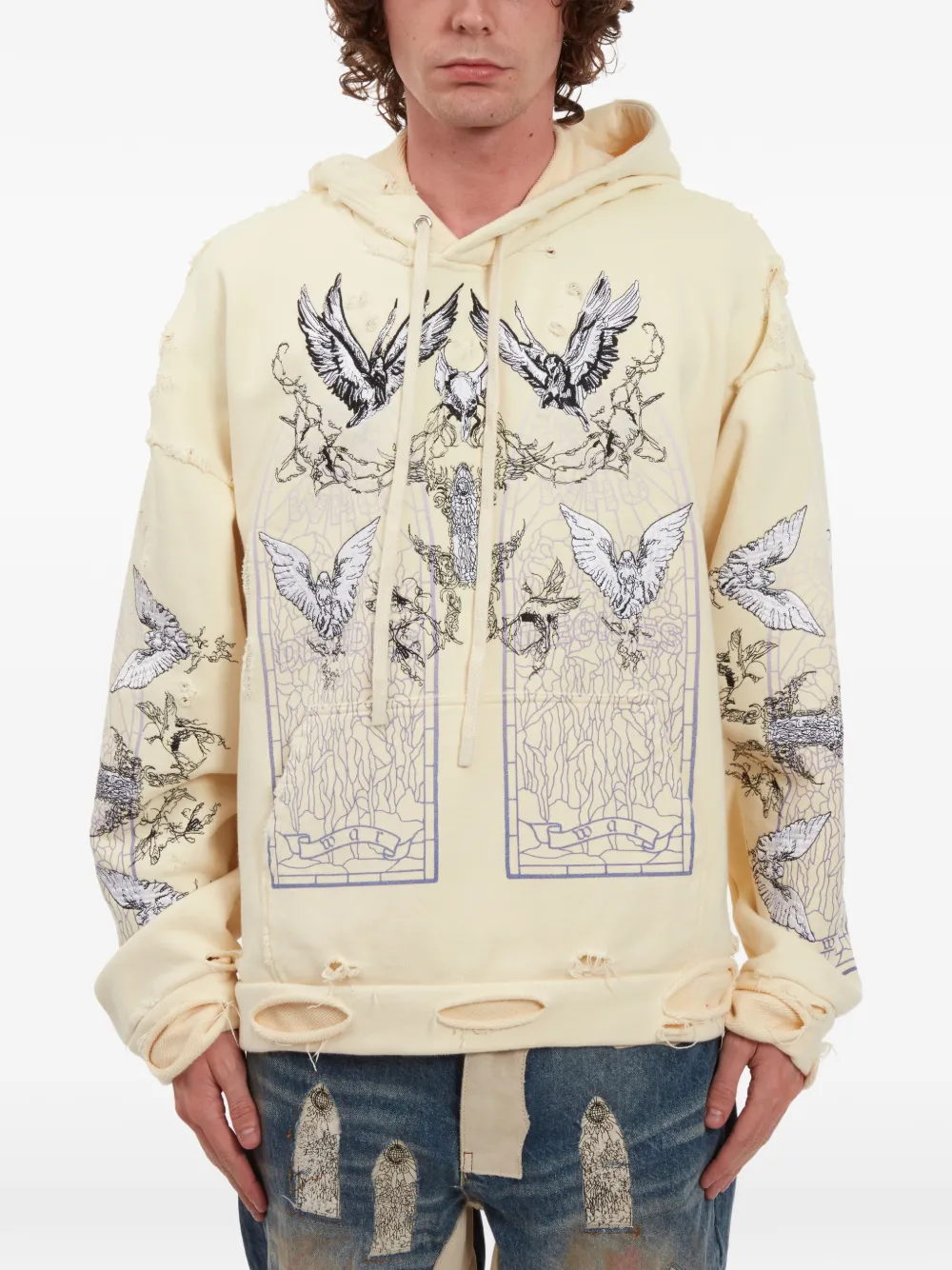 Who Decides War Moletom com capuz e efeito destroyed | Moletom com capuz | Image 2