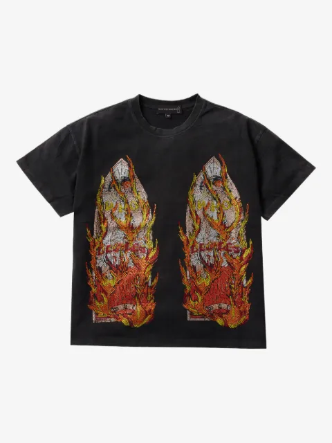 Who Decides War Verziertes T-Shirt mit grafischem Print