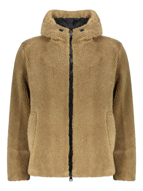 Herno fleece hooded jacket