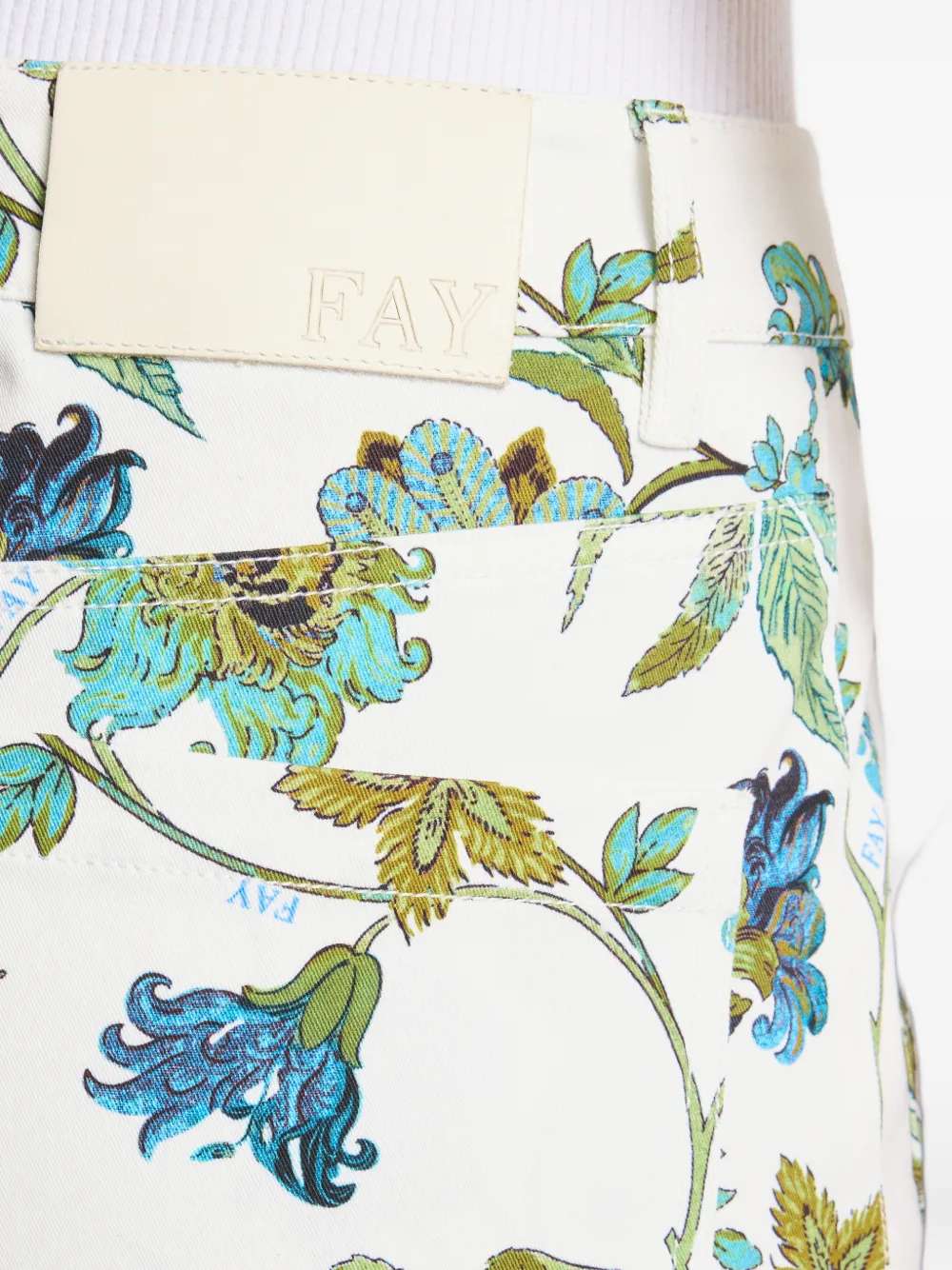 Fay Broek met bloemenzak Wit