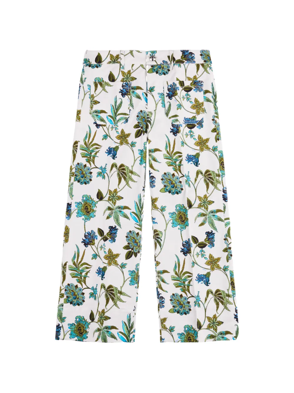 Fay floral pocket trousers - Bianco
