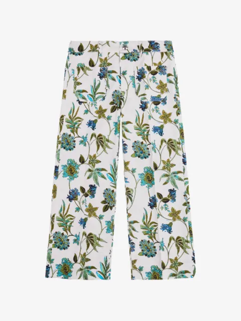 Fay floral pocket trousers