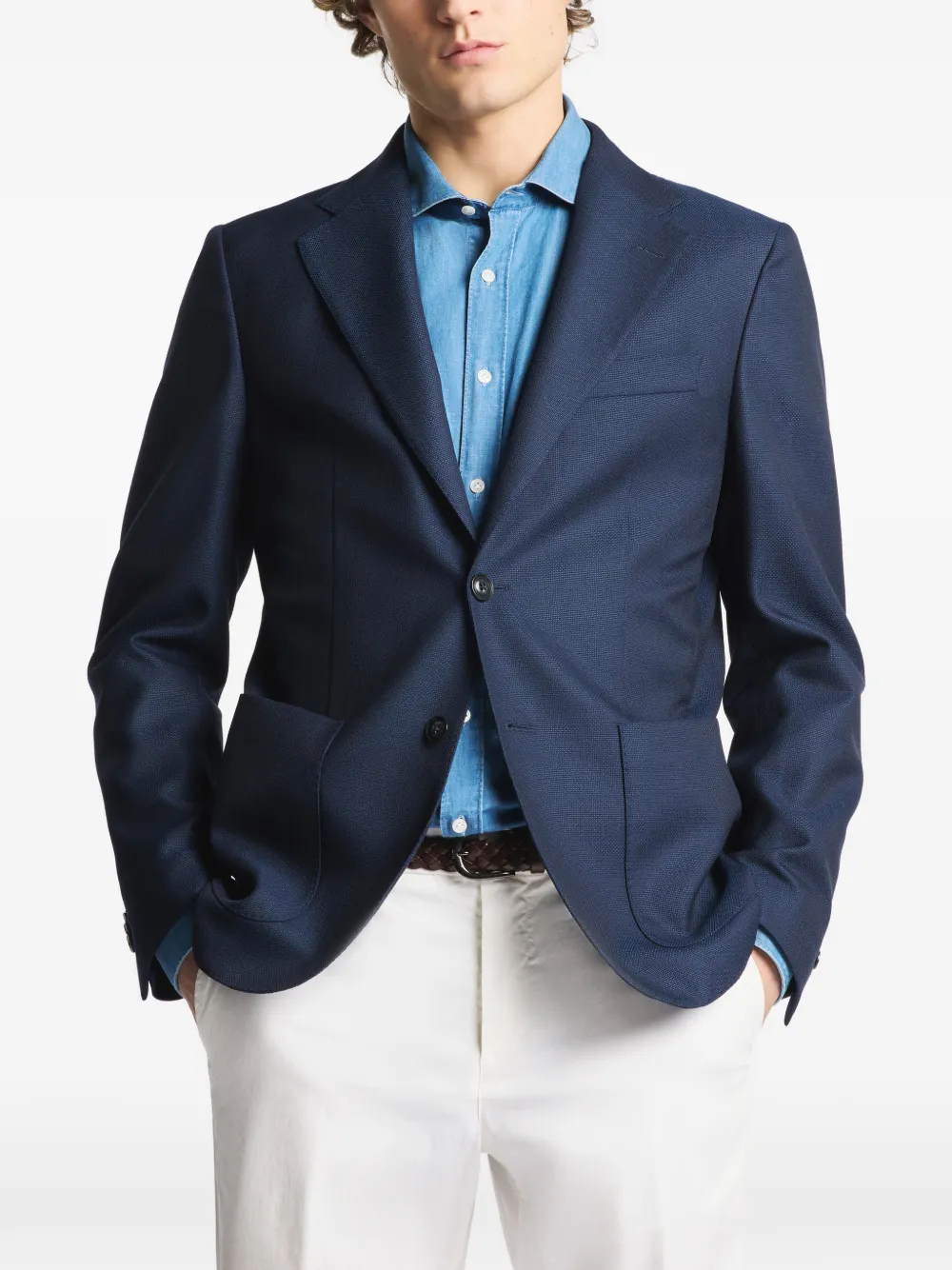  Fay Two-button Blazer - Blue 