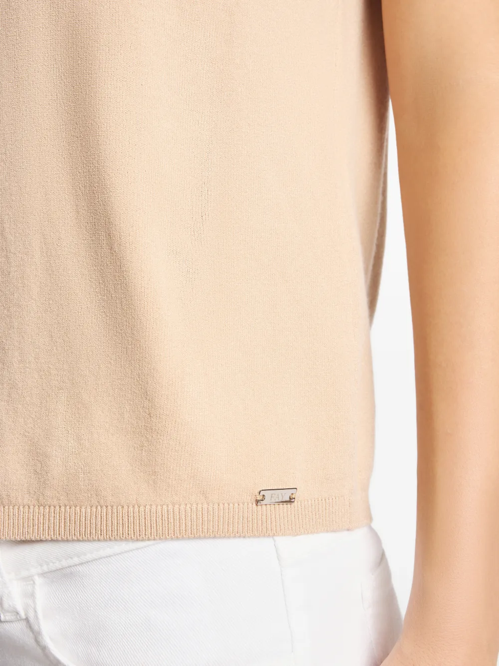 Fay Poloshirt met korte mouwen Beige