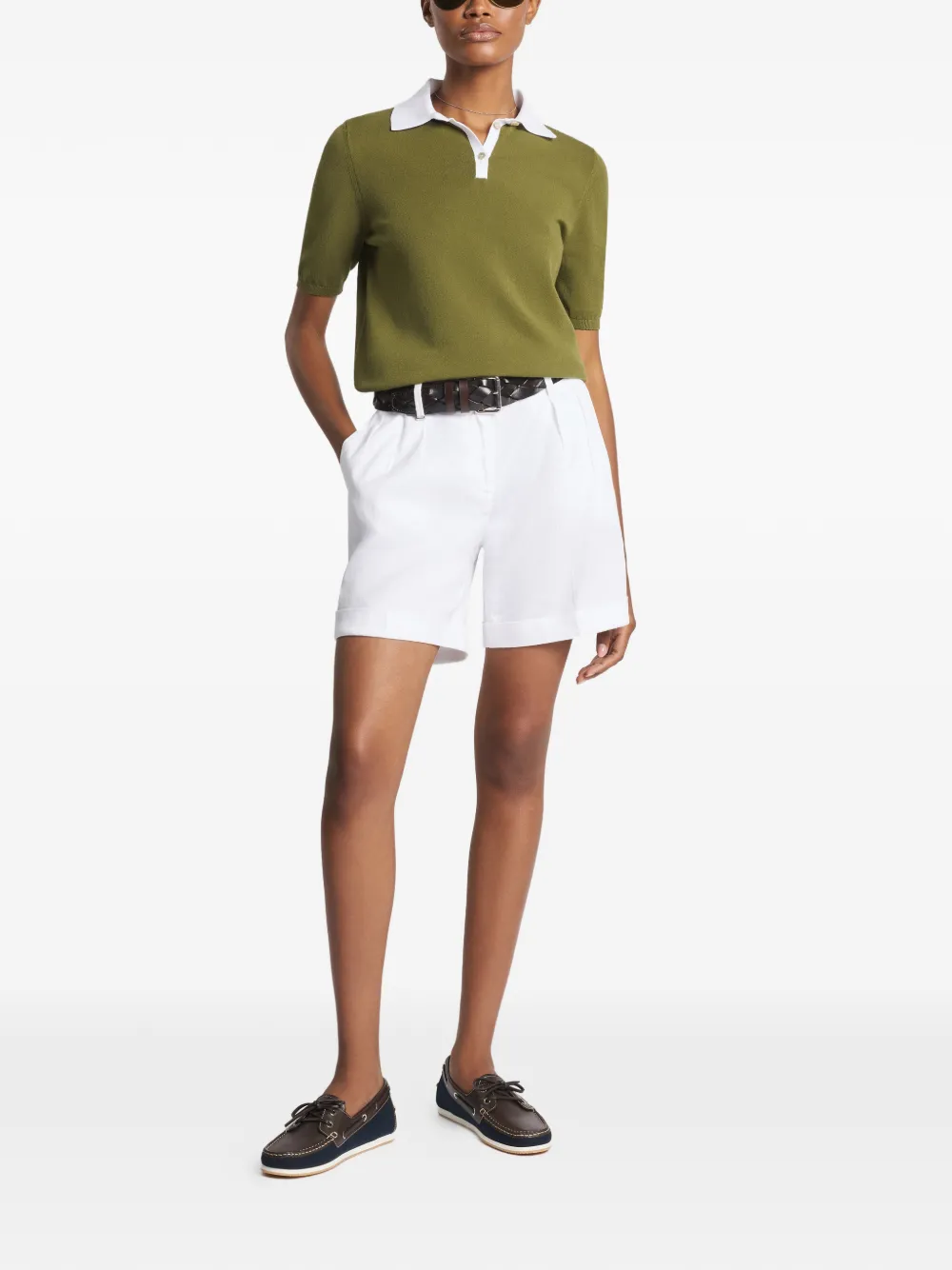 Fay Poloshirt met kraag Groen