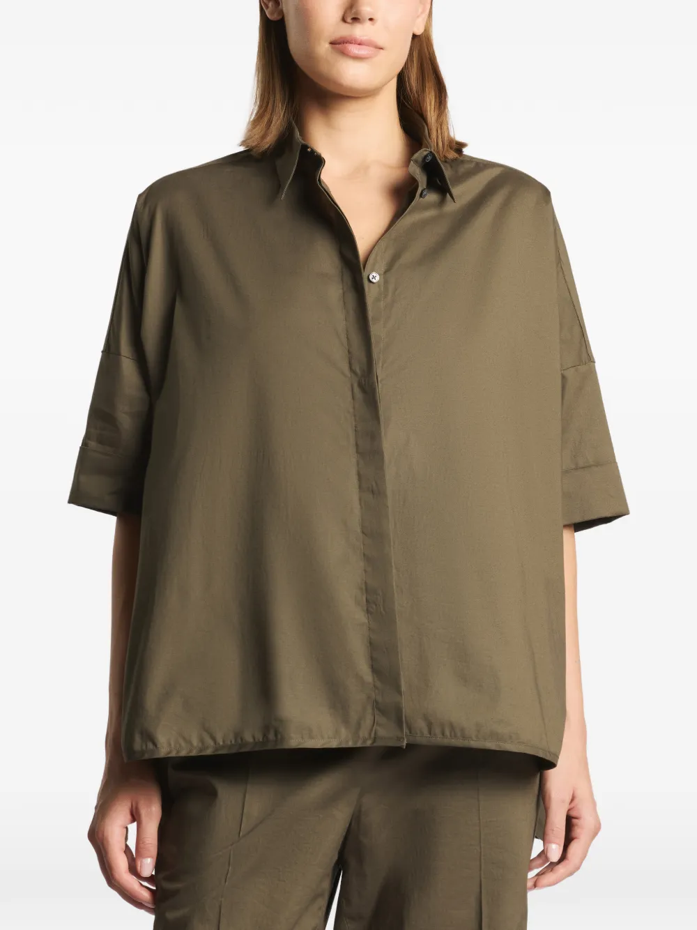  Fay Short-sleeve Shirt - Green 