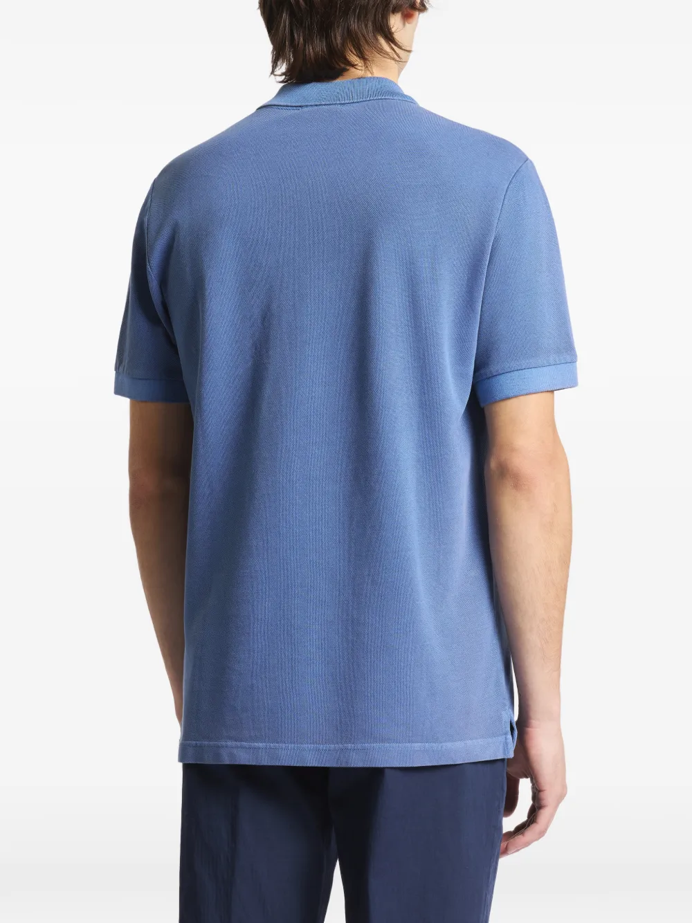 Fay Piqué poloshirt met korte mouwen Blauw