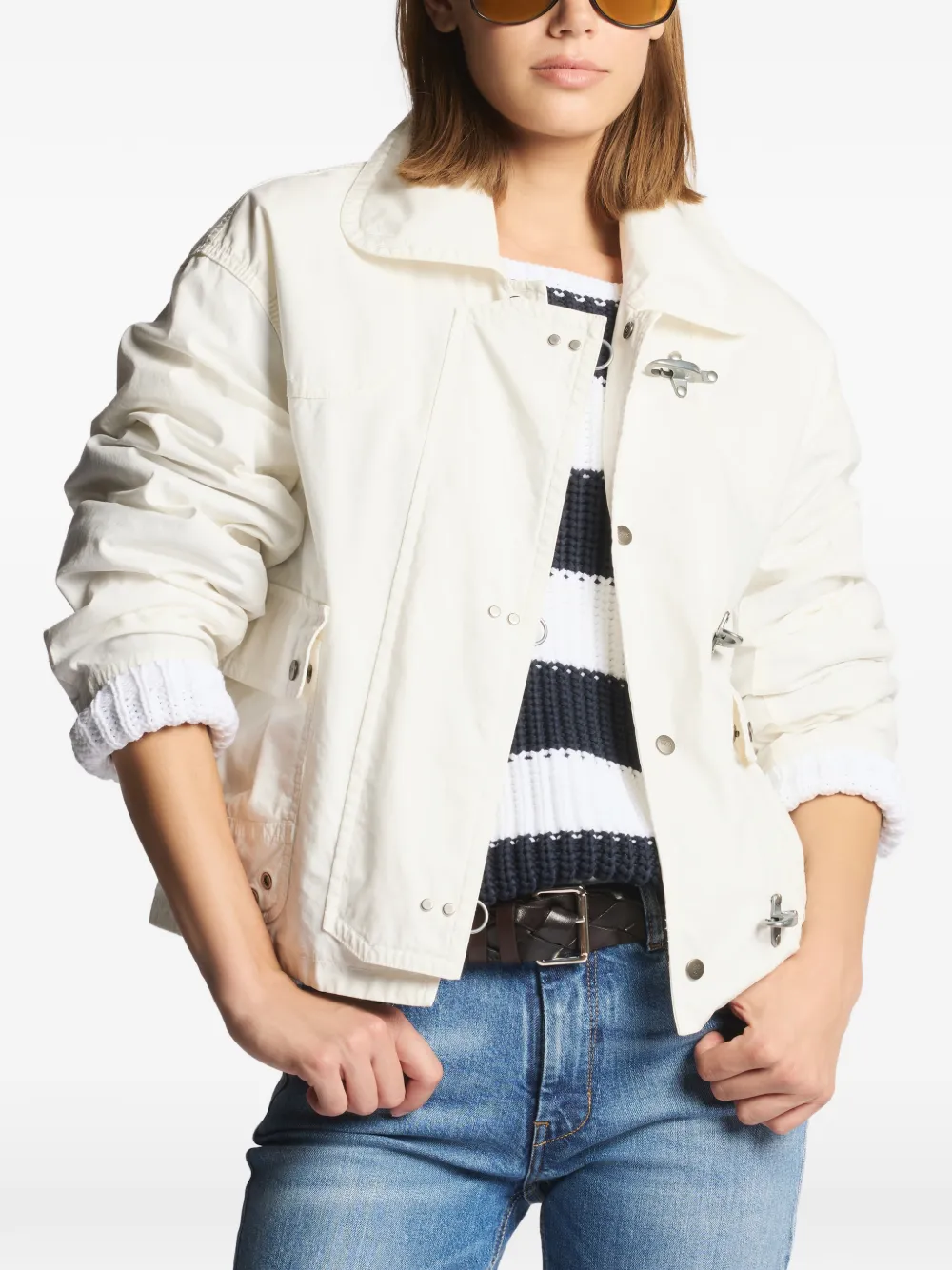  Fay Buttoned Jacket - White 