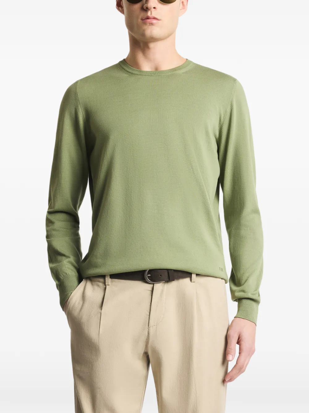  Fay Sudadera Con Cuello Redondo - Verde 