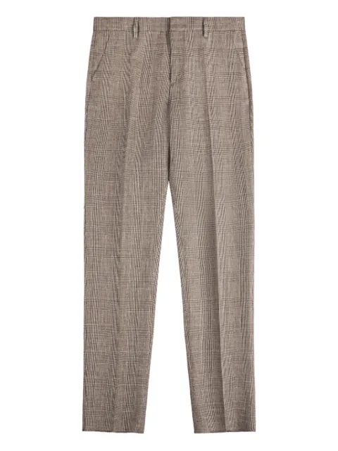 Fay classic checked regular trousers