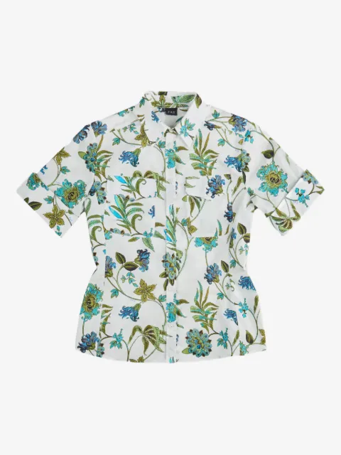 Fay short-sleeve floral shirt
