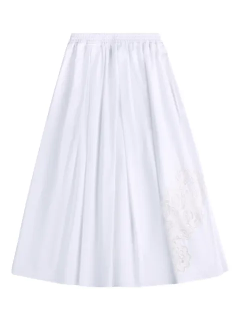 Fay A-line lace midi skirt