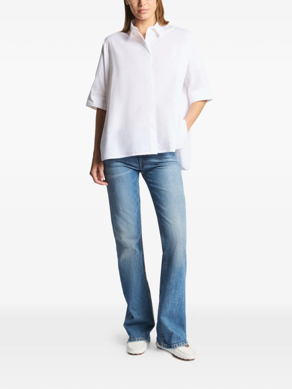 Fay overhemd met korte mouwen - Wit