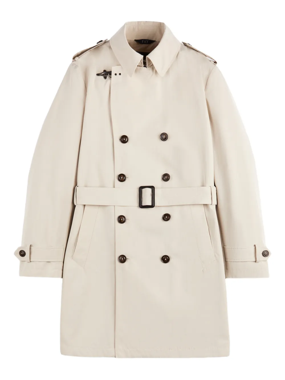 Fay Trench con cintura - Toni neutri