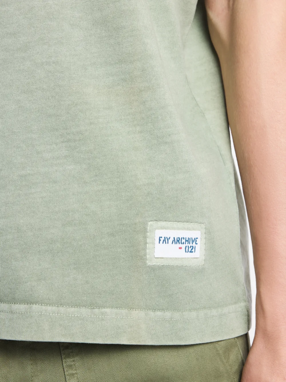 Fay Archive geribbeld T-shirt Groen