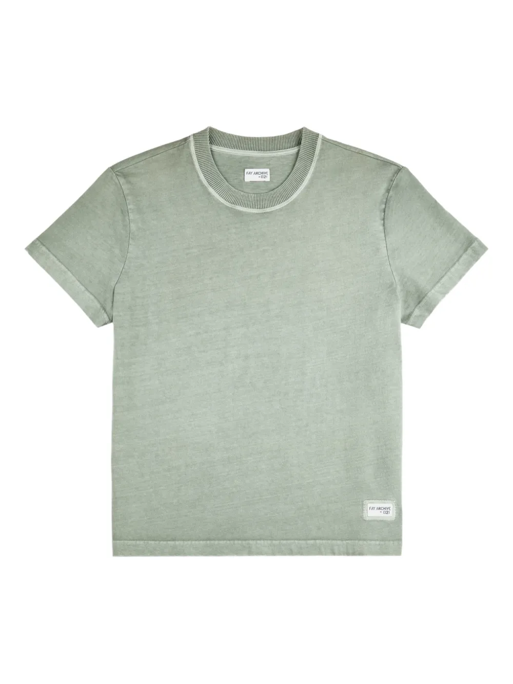 Fay T-shirt Archive a coste - Verde