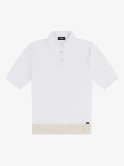 Fay short-sleeve polo top