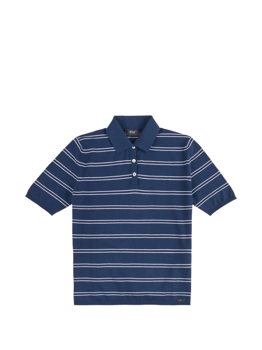 Fay striped polo shirt - Blu