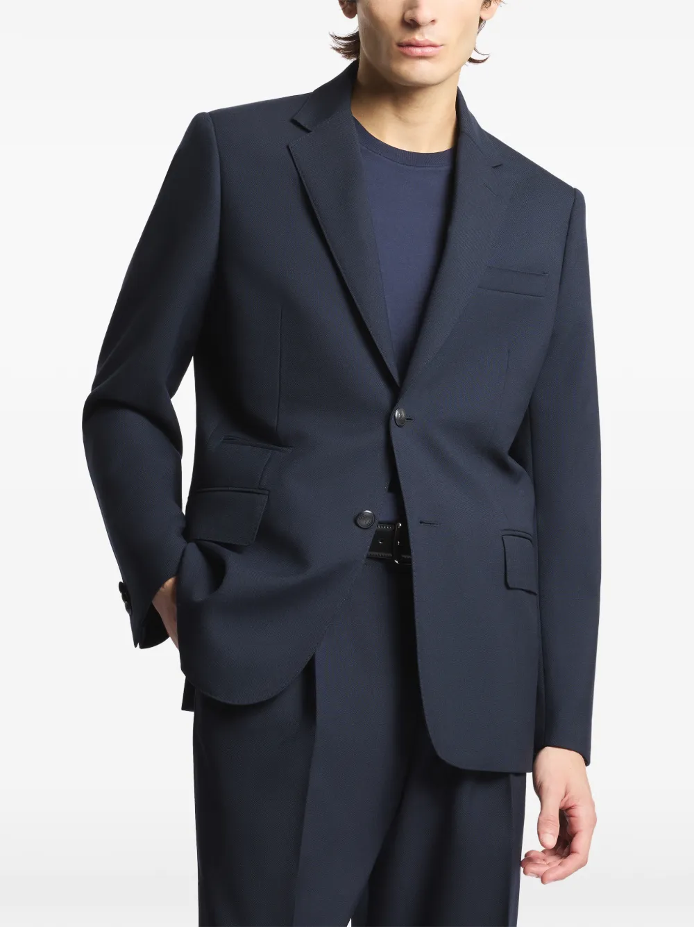  Fay Two-button Blazer Jacket - Blue 