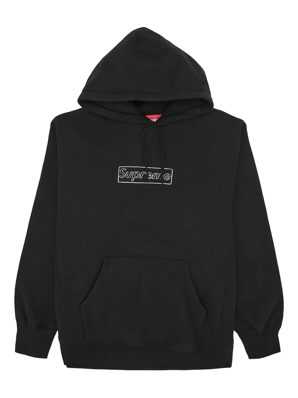 Supreme Kaws Chalk logo hoodie Zwart