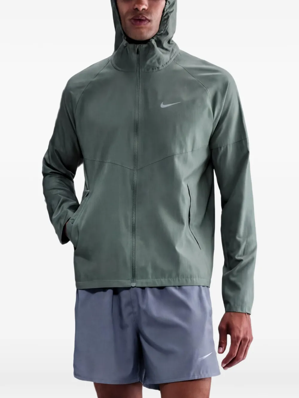 Nike Miler 1.0 hooded jacket Groen