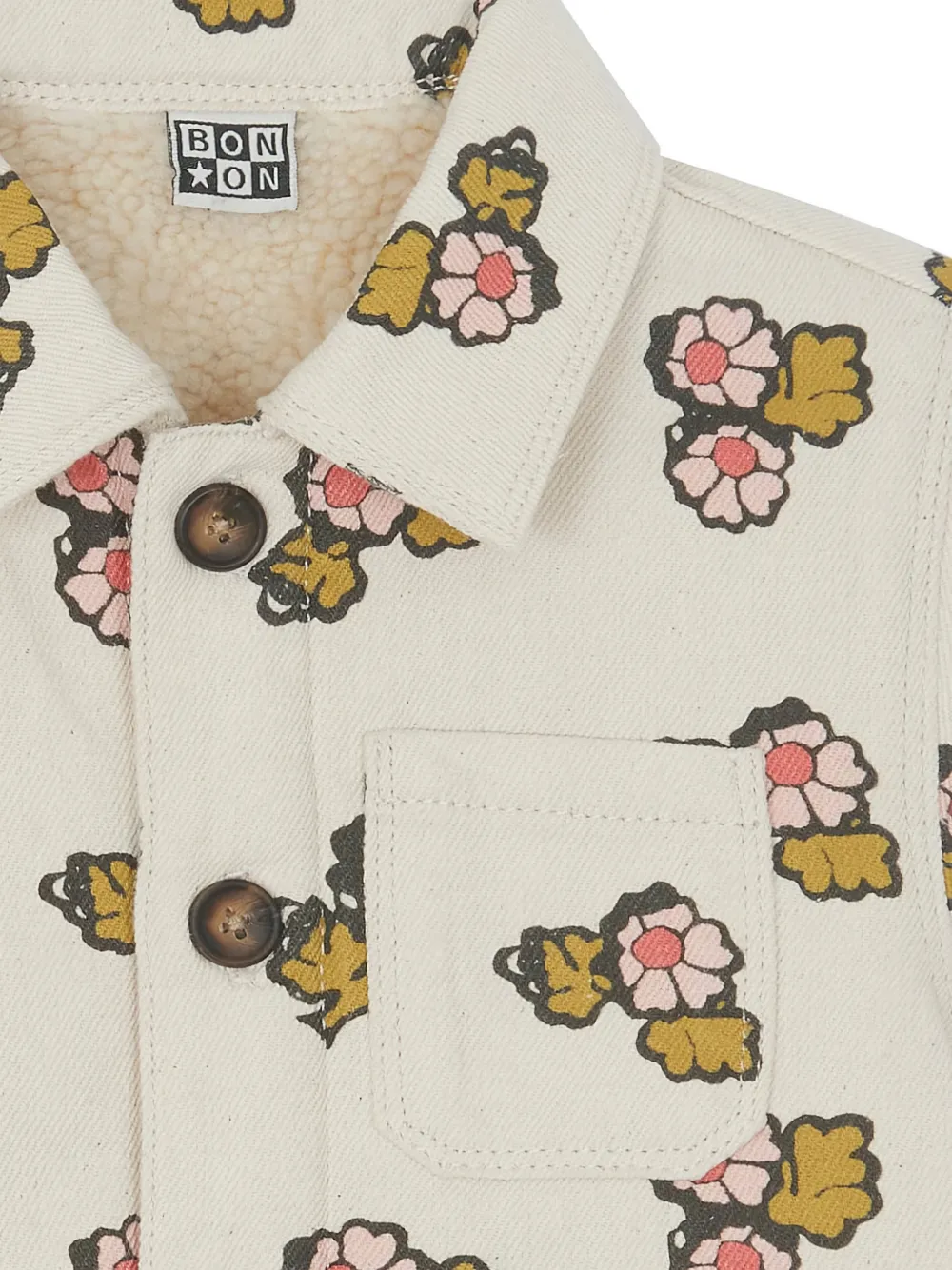 Bonton Floral-print Jacket In Multi