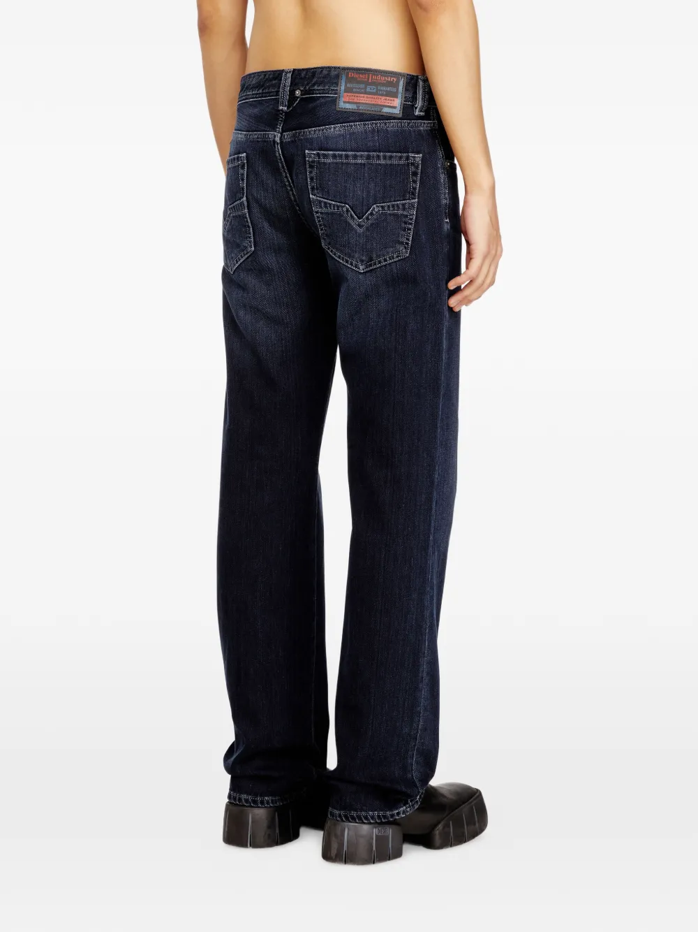 Diesel 1985 Larkee jeans met borduurwerk Blauw