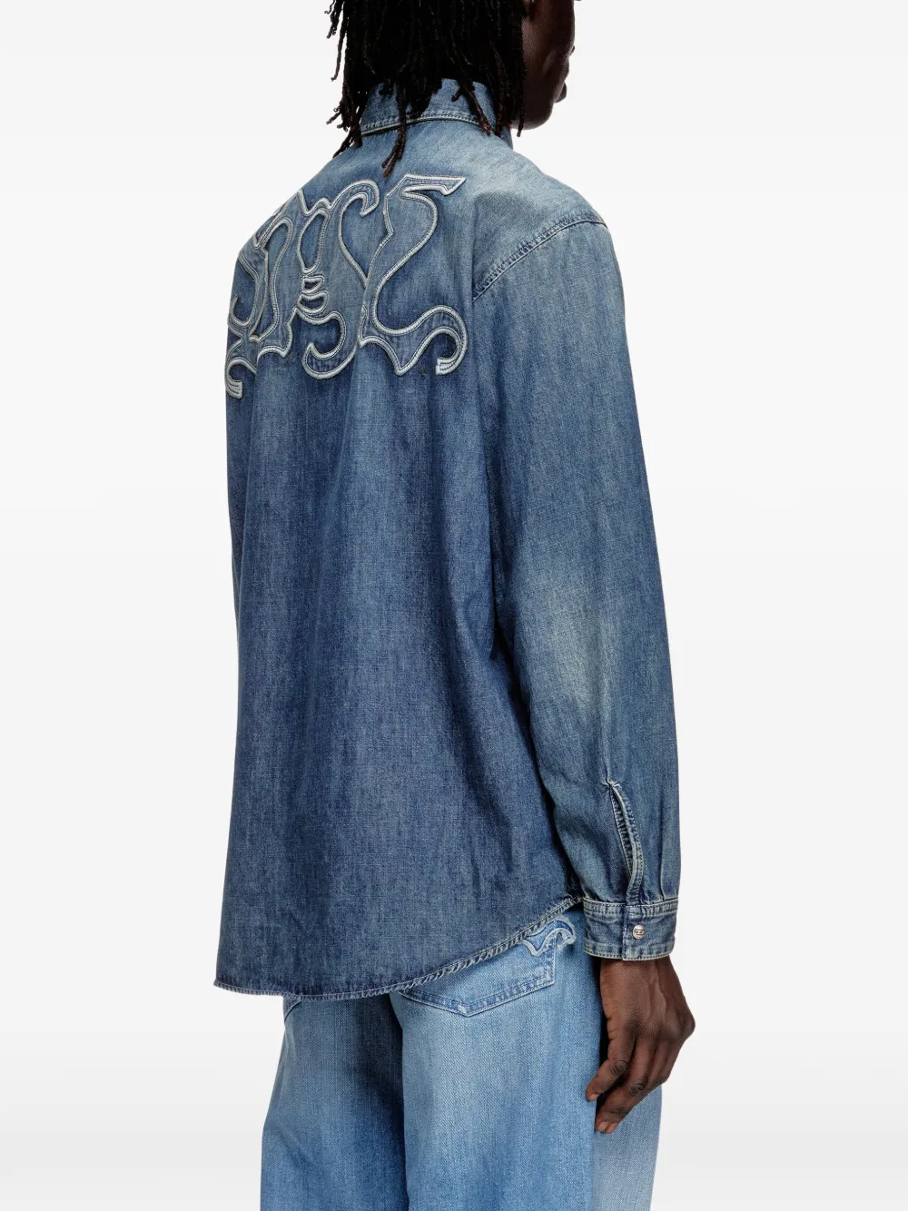 Diesel D-Simply-S15 Denim Shirt | Blue | FARFETCH CA