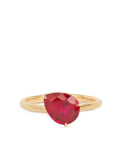 Persée 9K yellow gold Iris ruby ring