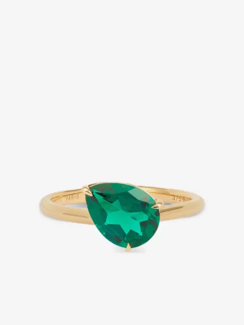 Persée 9CT yellow gold Iris emerald ring