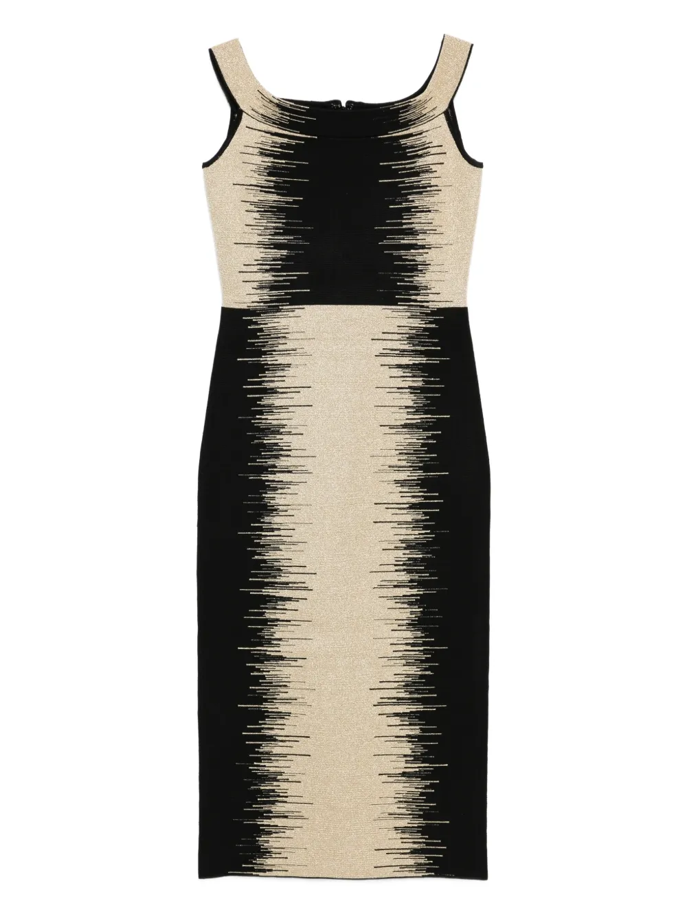 Herve Leger Arwen striped dress - Nero