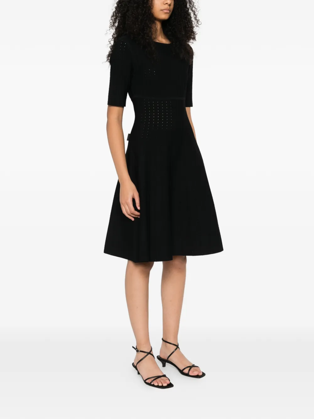  Hervé Léger Short Sleeve Dress - Black 